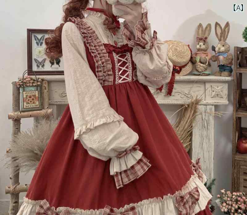ロリータ 甘ロリ ゴスロリ 仕掛地雷 コスプレ オーセンティック 仙女 妃殿下お召しもの 激愛くるしげ レディース 流行り物