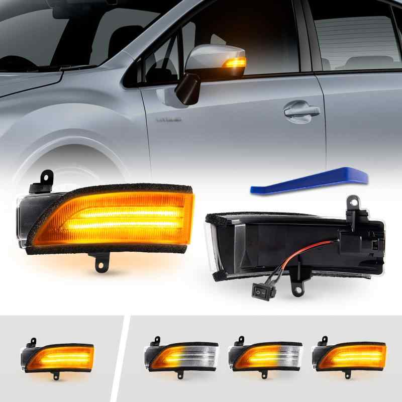 POPMOTORZ スバル WRX S4 STI VAG/VAB型 レヴォーグ VM系 に適合ドアサイドミラー流れる LED ウインカー