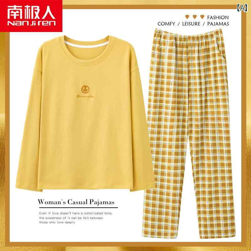 夏 カジュアル パジャマ ルームウェア ナイトウェア 女性 春秋 優雅 綿 長袖 薄い リラックス ウェア 秋 ウェアラブル スーツ