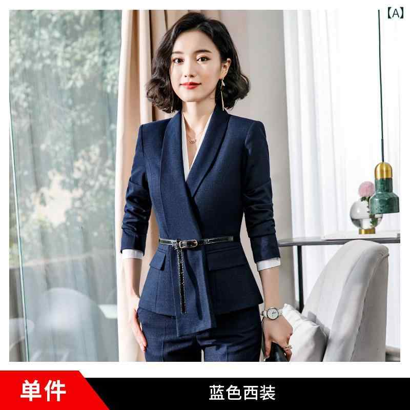 レディース スーツ ビジネスカジュアル コンサル 広報 マネージャー 大人 セット 春秋 宝石店 お姫様 レディース 美容院 作業着 シャツ ジャケット