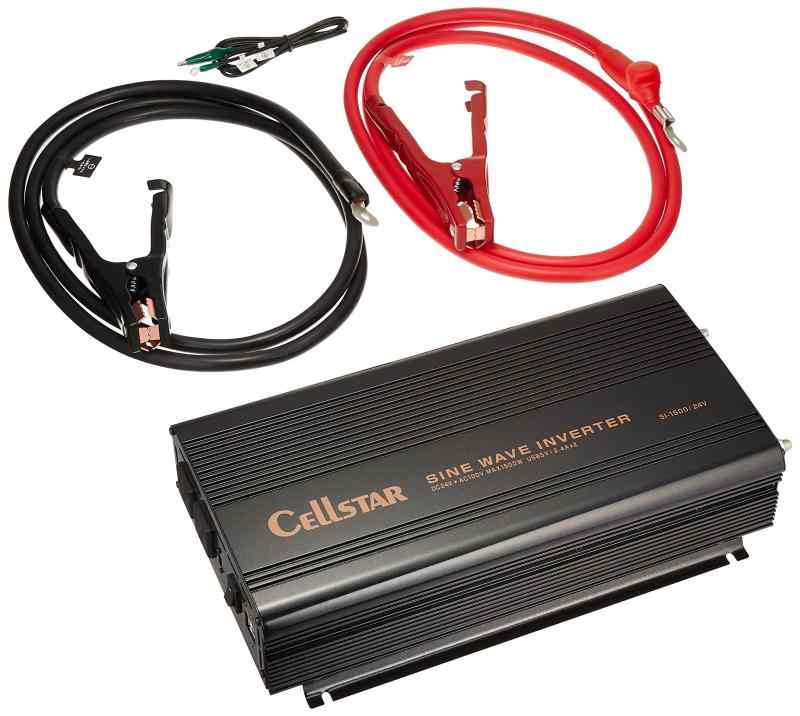 セルスター 正弦波インバーター SI-1500/24 定格出力1,200W(最大1,500W) USB(定格2.4A) コード長2.0m 24V車専用 CELLSTAR 59,703円