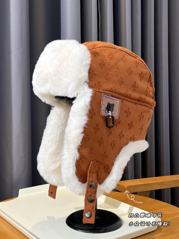 メンズ 秋 冬 帽子 防寒 あったかい 女性 韓国 ファッション ぬいぐるみ 厚く 暖かい 耳保護 スキー フラグ ノースイースタン ハット