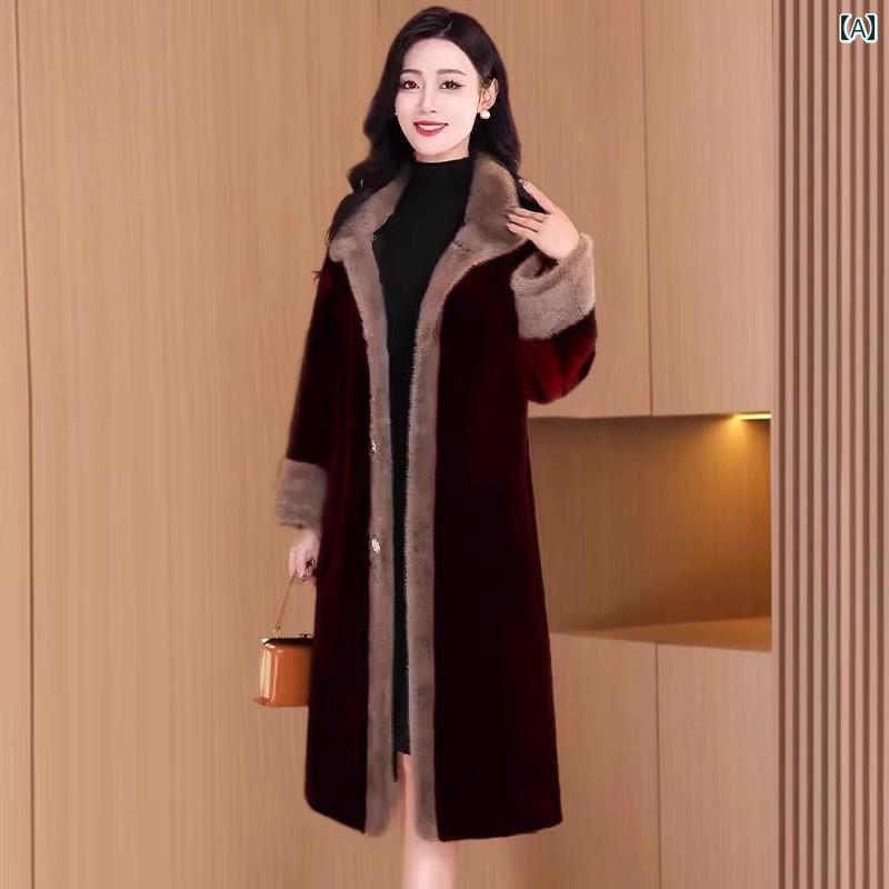 コート 秋服 冬服 レディース モコモコ 暖かい おしゃれ かわいい 大人っぽい 豪華感 ラグジュアリー 大人 エレガント ファーコート｜セキュアデポ