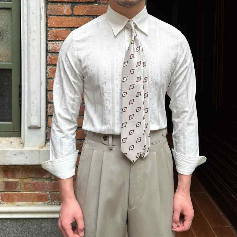 シャツ トップス メンズ おしゃれ ファッション 紳士 春夏 薄手 通気性 ストライプ 長袖 スリムフィット 抗しわ 通気性 メンズ 大きめサイズ シンプル