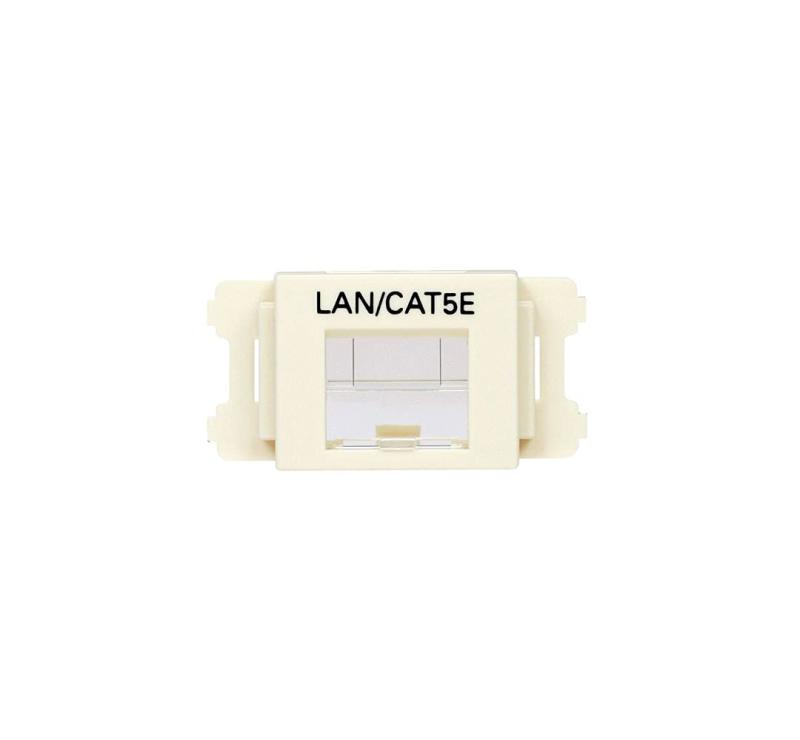 パンドウイット JISプレート用シャッター付きアダプタ LAN/Cat5e CMASSP5IW-X