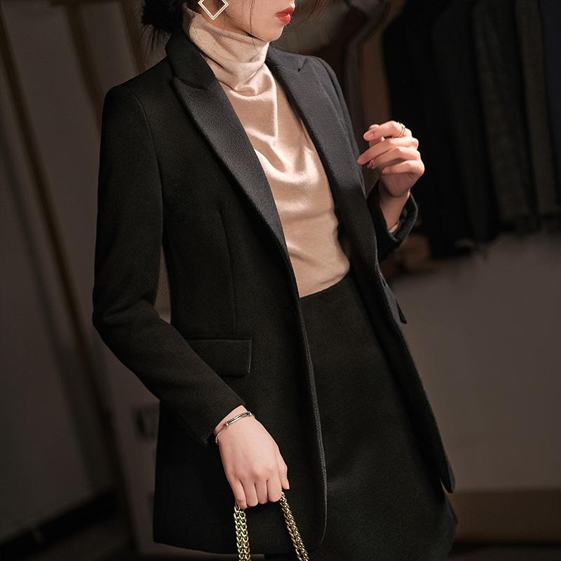 レディース 婦人服 オフィスレディ ジャケット シングル ダブル 厚地 スカート パンツ ウール 秋冬 スリムフィット 6,283円