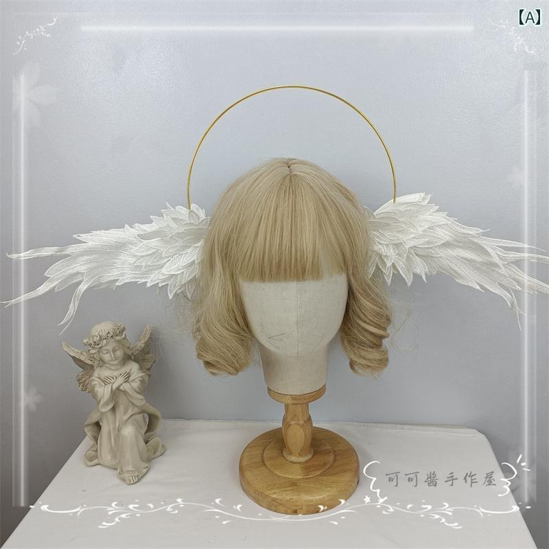 カチューシャ 聖母光輪 ヘアアクセサリー かわいい コスプレ ロリータ ゴスロリ 地雷 甘ロリ JK レディース ファッションアイテム
