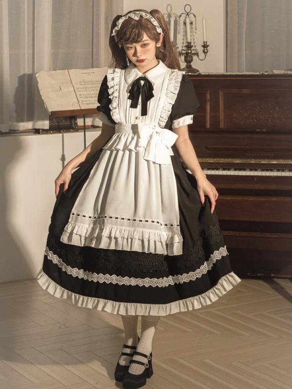 ファッション ロリータ ドレス ワンピース スリム ガール 半袖 ガーリー スカート メイド レディース かわいい 衣料品 夏 レディース