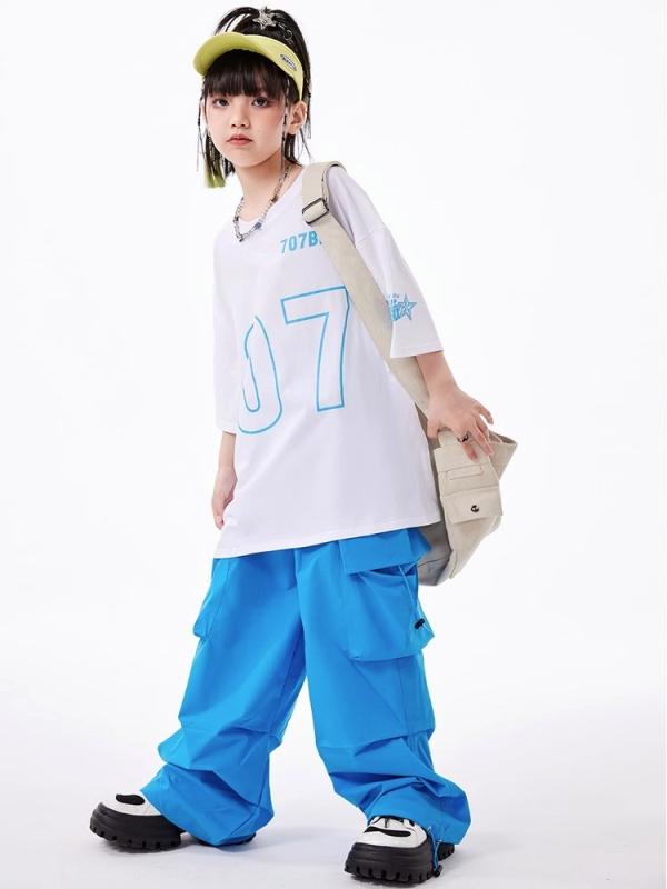ストリート ダンス 子供 女の子 夏 男の子 ヒップホップ パフォーマンス ベスト 韓国 ファッション オーバーサイズ トレンド カジュアル 短丈 ハイネック