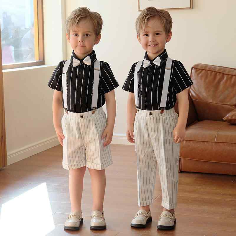 キッズ 男の子 セレモニースーツ フォーマル おしゃれ着 男の子 スーツ こどもの日 パフォーマンス サスペンダー 衣装 子供 ピアノ 演奏 衣装