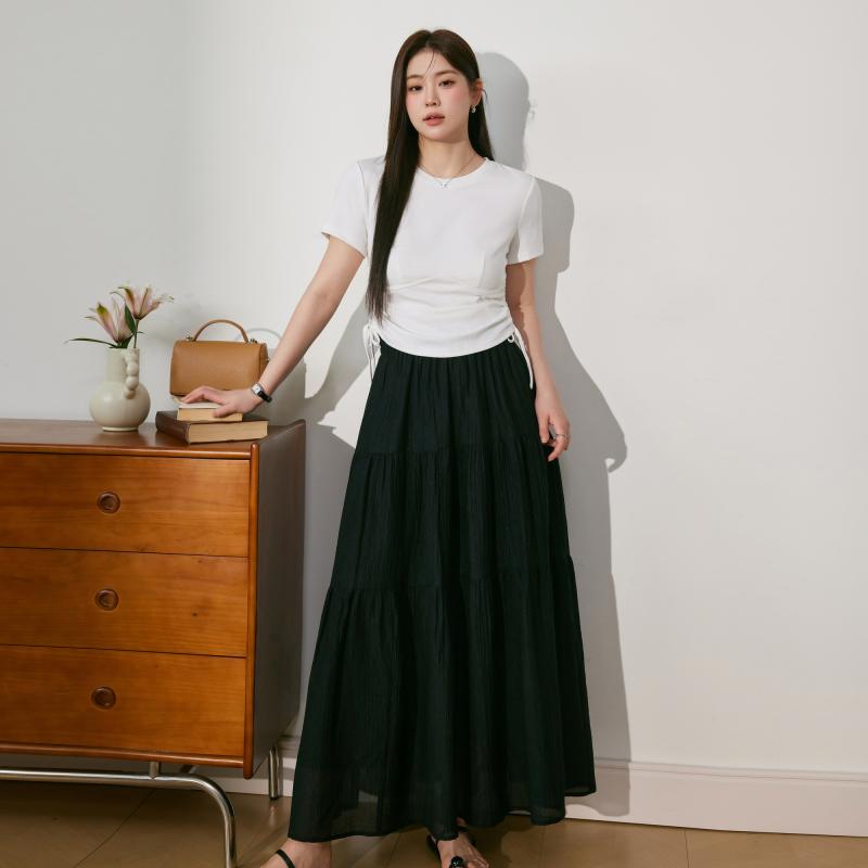 レディース 婦人服 大きめサイズ ゆったり ぽっちゃり スカート ロング ハイウエスト ヒップカバー 夏 Ａライン 10,692円