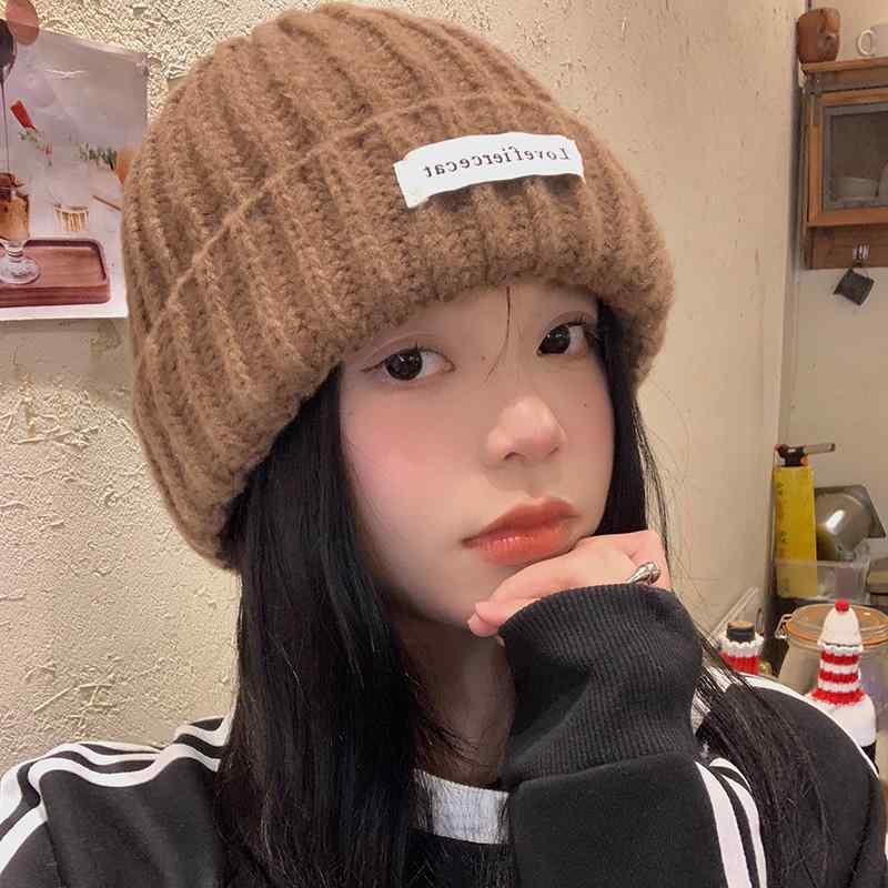 帽子 ニット帽 レディース おしゃれ ファッション 秋冬 シンプル ウール 韓国 小顔効果 防寒 カジュアル レトロ フリーサイズ かわいい スタイリッシュ