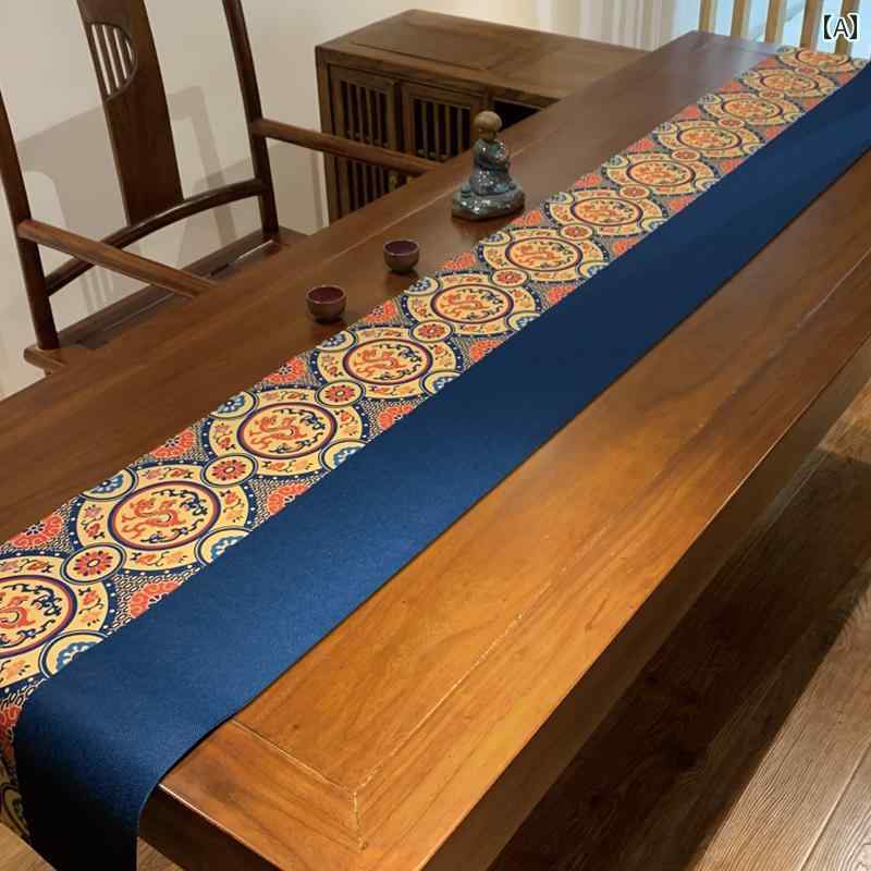 テーブルランナー チャイナ風 レトロ テーブルクロス テーブルカバー テーット ロング 瞑想茶 コーヒーテーブル おしゃれ レトロ インテリア 防水