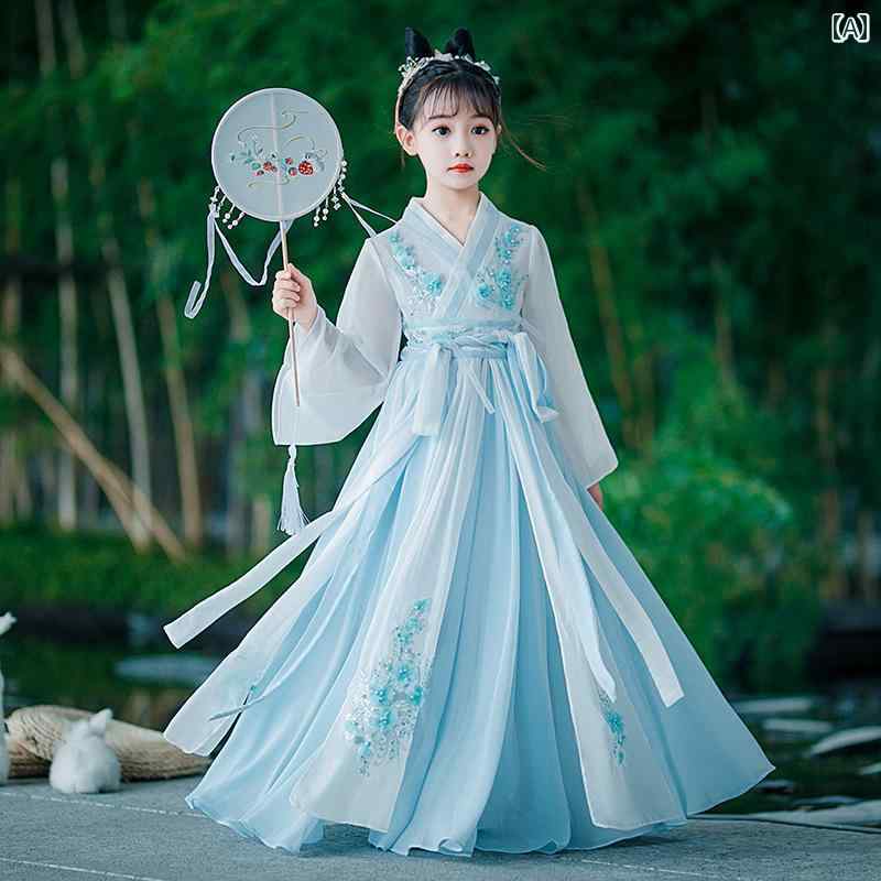 スコート お召しもの 小わっぱ服 民族お召しもの 愛くるしい キッズ 漢服 御嬢さん 以上 小わっぱ 百貨店 仙女 中華風 西洋風 唐服 夏 秋 表現スタイル レトロ お召しもの お姫様 靴-その他