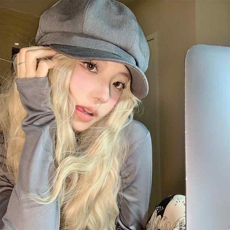 ベレー帽 レディース レトロ 小顔効果抜群 キャスケット 画家帽子 韓国 八角形帽子 キャスケット