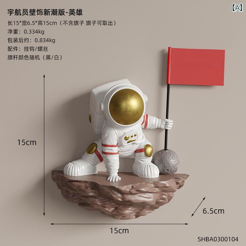 壁掛け 宇宙飛行士 装飾 家 部屋 ウォール アクセサリー インテリア オーナメント シンプル モダン 子供部屋
