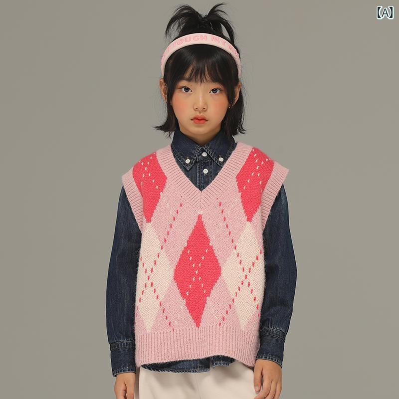 小わっぱ服 心地よい 自然的 普段使い走り キッズ ごく小さい 御嬢さん 歳月 より良い 小わっぱ 編み物 より良い 中型 大型 小わっぱ ゆったり スウェーター キッズ・ベビー・マタニティ-キッズファッション-その他