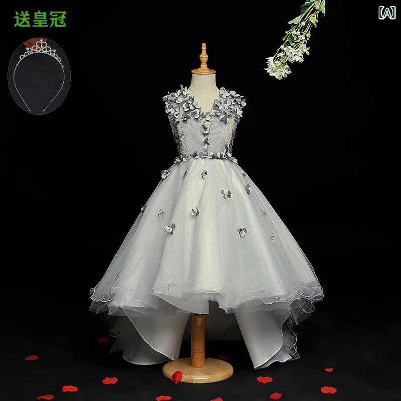 キッズ パーティードレス ジュニア ファッション 女の子 子供服 ガール 豪華感 かわいい プリンセス フラワーガール イベント 結婚式 誕生会 衣装 発表会|セキュアデポ