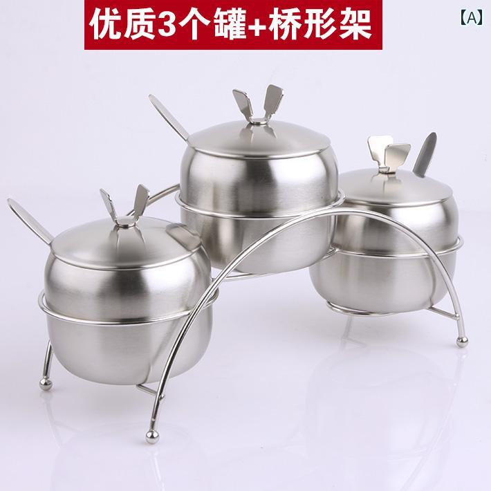 ステンレス 調味料 ポット セット スプーン キッチンアイテム 調理道具 家庭 食事 キッチン 調理 ダイニング 便利アイテム