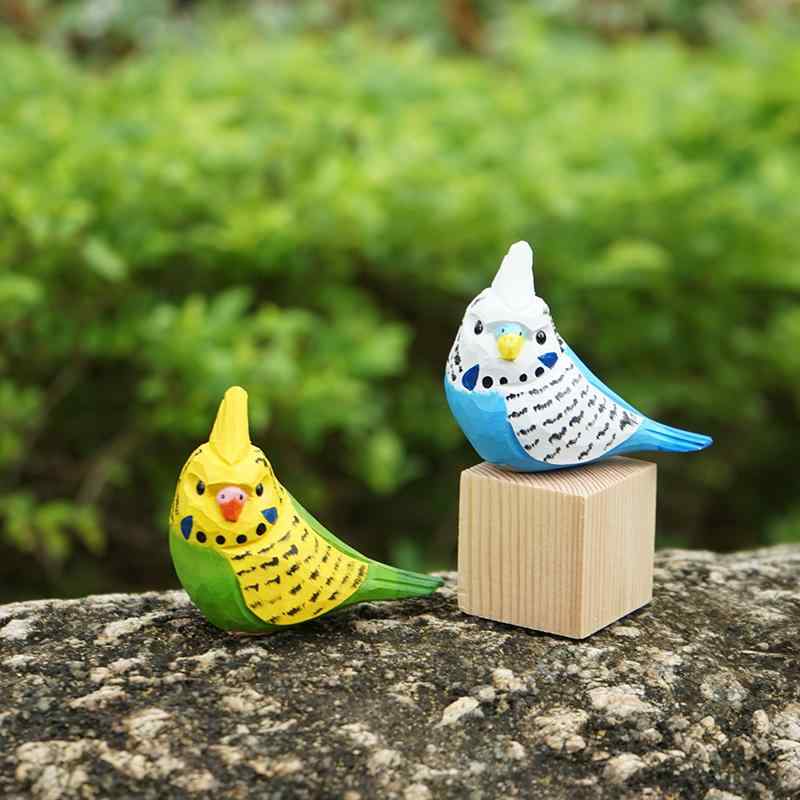 楽天市場】【クーポン配信中】インコ 小鳥 置物 セキセイインコ 像