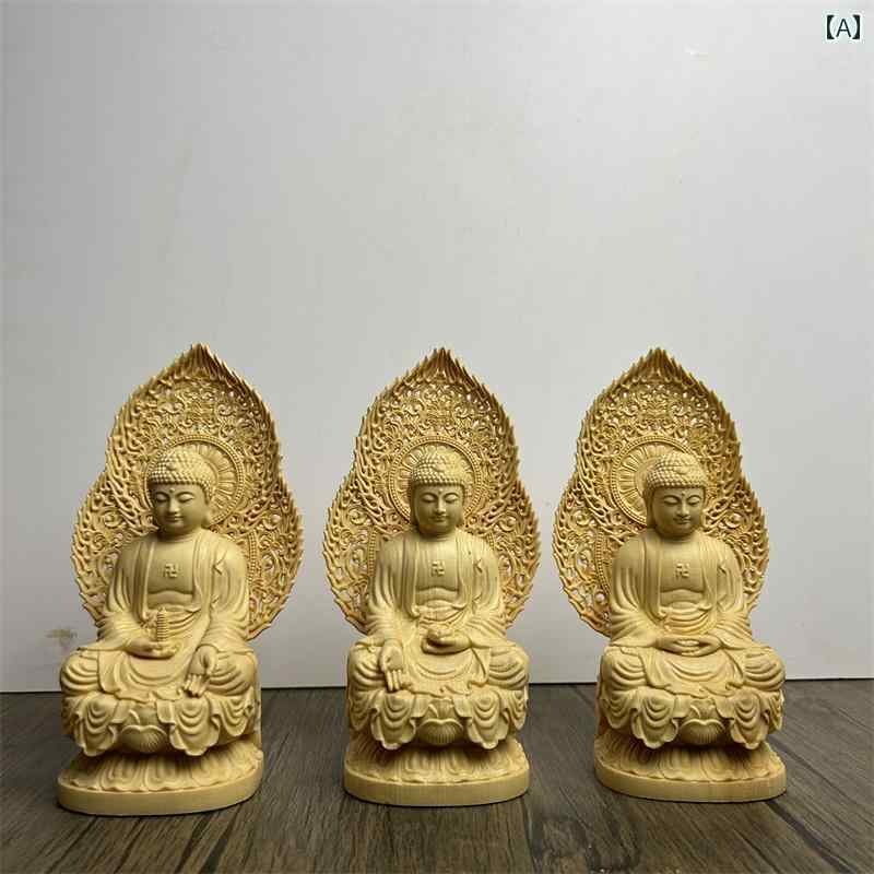 釈迦如来 置物 木 仏具 神具 インテリア ディスプレイ レトロ 小物 アート 縁起物 彫刻 菩薩 仏像 仏陀 チャイナ風