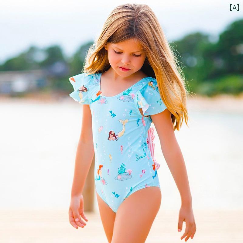 夏 女の子 キッズ 水着 かわいい プール ビーチ 海水浴 水泳 水遊び スイムウェア フリルワンピース プリンセス 温泉 女児 赤ちゃん