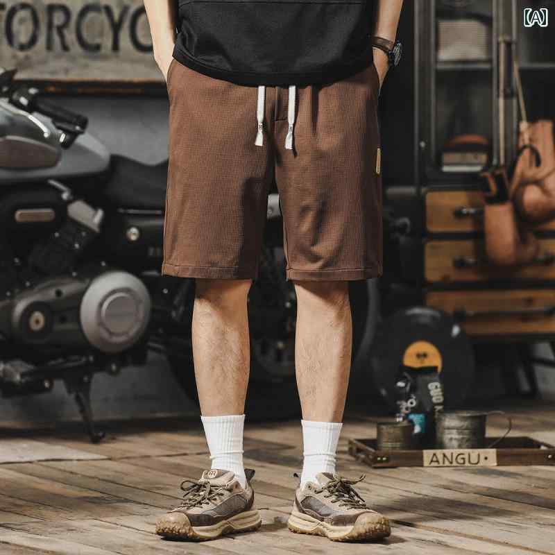 ハーフパンツ メンズ アウトドア スポーツ ショーツ 夏 アウター ひんやり 涼しい 快適 涼しい カジュアル 5分丈パンツ アメリカンカジュアル 渋カッコイイ ストレッチ