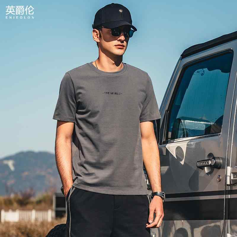 Tシャツ トップス カジュアル メンズ おしゃれ ファッション シンプル クール 滑らか プリント 半袖 ひんやり 涼しい 快適 夏 コットン マウンテン メンズ 大きめサイズ