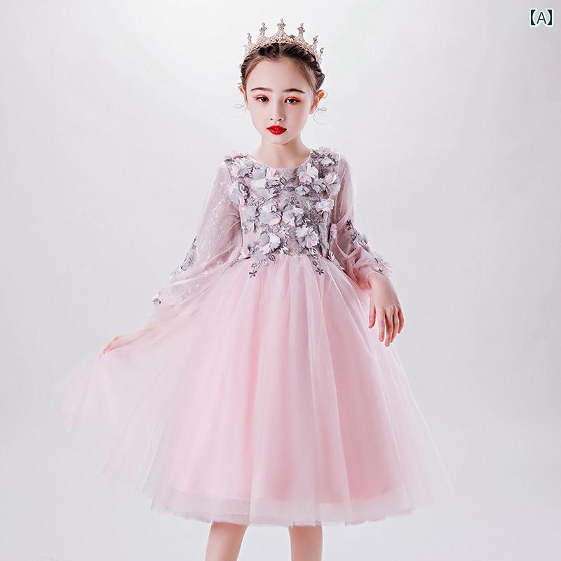 ドレス 女の子 子供 プリンセス 高級感 主催 小さい ガールズ ふわふわ ガーゼ フラワーガール 女性 スーパー フェアリー｜セキュアデポ