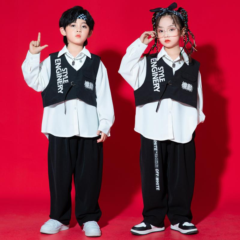 子供 キッズウェア ジュニア 長袖 ゆったり セットアップ ダンス パフォーマンス 衣装 ストリート ファッション カジュアル モダン おしゃれ イベント お出掛け 帽子 ド