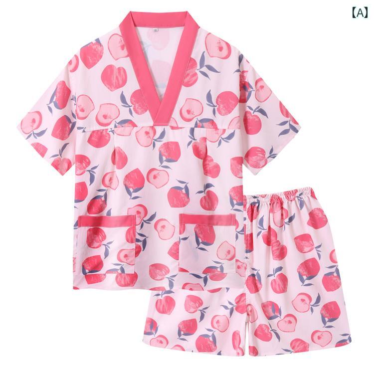 温泉 スーツ リラックス パジャマ 健康ランド 服 レディース コットン スウェット スチーマー ストレッチ性 サウナ プリント カップル メンズ 大きいサイズ バス ペディキュア ホームウェア