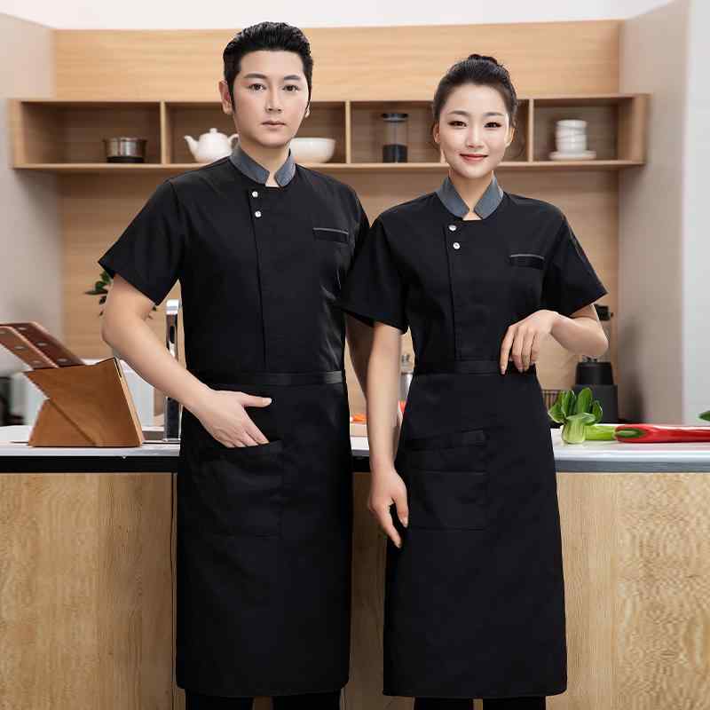 コック服 ホテルスタッフ ユニフォーム 厨房 制服 洋食屋 ケータリング シェフ 作業着 半袖 通気性 メッシュ 薄手 ベーキング ホテル 西洋 キッチン スクール シェフ メンズ レディース