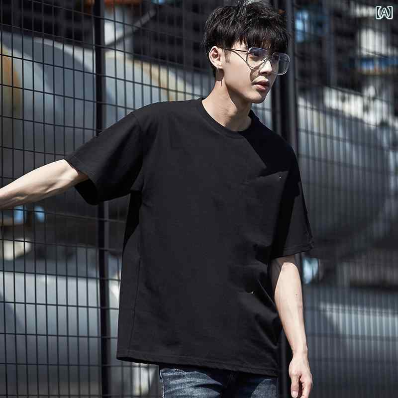半袖 Tシャツ メンズ 夏 トップス 韓国 カジュアル オーバーサイズ ゆったり ストリート おしゃれ かっこいい 着やい 動きやい 快適 イベント フェス レジャー アウトドア ダンス 衣装 パフォーマンス