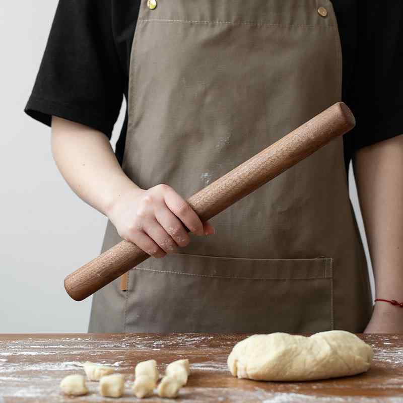 家庭 木 麺棒 調理器具 キッチンツール パン作り 餃子皮 ロング 厚手 スティック 耐久性 使いやい シンプル