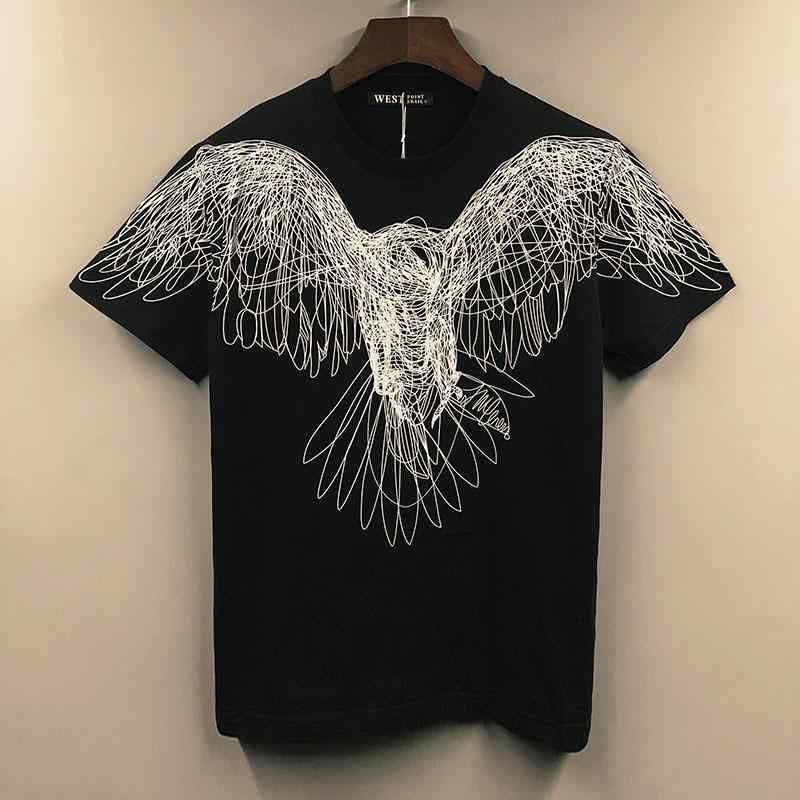 トップス シャツ Tシャツ かっこいい メンズ ファッション イン プリント イーグル コットン ラウンドネック 半袖 Tシャツ レイヤリング 夏