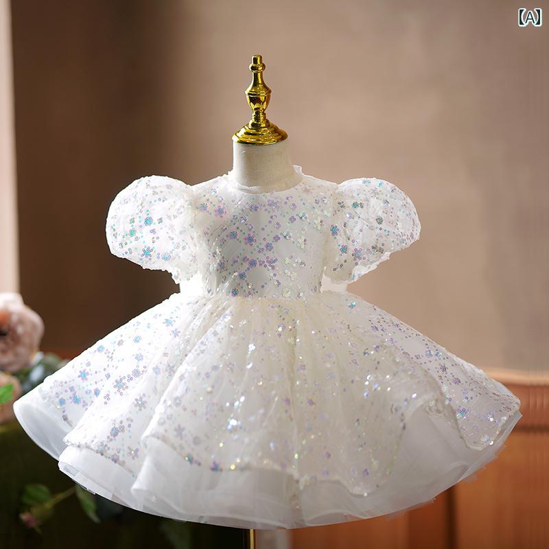 ドレス 発表会 子供 プリンセス フラワーガール ウェディング 小さい ガールズ ウェディングドレス ピアノ 演奏 ガールズ 誕生日 チュチュドレス