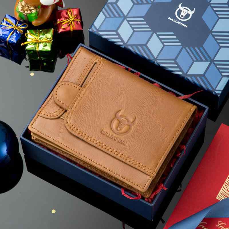 財布 レザー ショート ウォレット 革 メンズ ギフト ボックス レトロ ショート レザー メンズ 盗難 防止 ブラシ ショート クリップ ファッション コイン クリップ