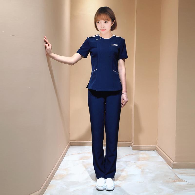 クリニック 制服 介護 リハビリ ユニフォーム 韓国 スパ 美容 健康 作業着 医療 病院 技術者 ネイル マッサージ エステ サロン おしゃれ 大きめサイズ ポリエステル