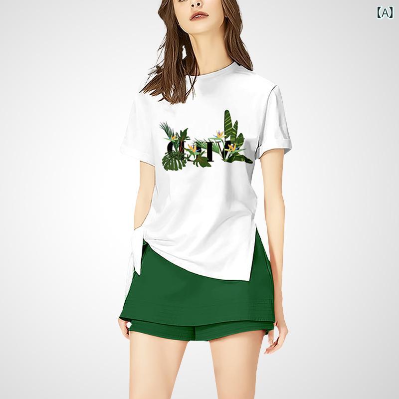 レディース ファッション セットアップ セットアップ 夏 カジュアル スーツ シンプル Tシャツ トップス スカート 2点セット|セキュアデポ