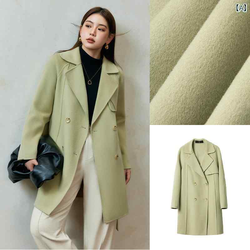レディース 大きめ大いさ 亭主もち服 アウター 厚地の外套 分かりやすい レトロ かっこ良い ぽっ自転車体型 ゆったり 冬 絨毛 コート・ジャケット-レディースファッション