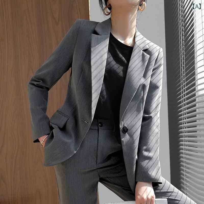 レディース 背広 心地よい 今めかしい 成年者 薄墨色 背広 上衣 年月  フォーマル 妃殿下 小さめ 仕掛ける やり方着