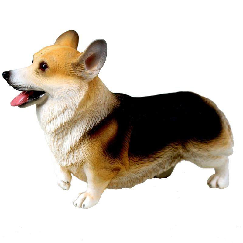 犬 動物 フィギュア おもちゃ 人形 ドール ホビー かわいい コーギー チック 子供 プレゼント コレクション インテリア ミニチュア リアル
