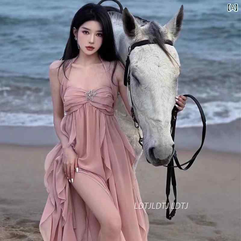 レディース 夏 リゾート ワンピース ホリデー 海辺 休暇 ビーチ ドレス 旅行 婦人服 北西 部 草原 内 モンゴル｜セキュアデポ 7,933円