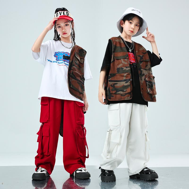 パフォーマンス ステージ衣装 男の子 女の子 女の子 ボーイズ キッズ 子供 おしゃれ かわいい かっこいい カジュアル ヒップホップ ストリート ダンス ダンサー ファッション