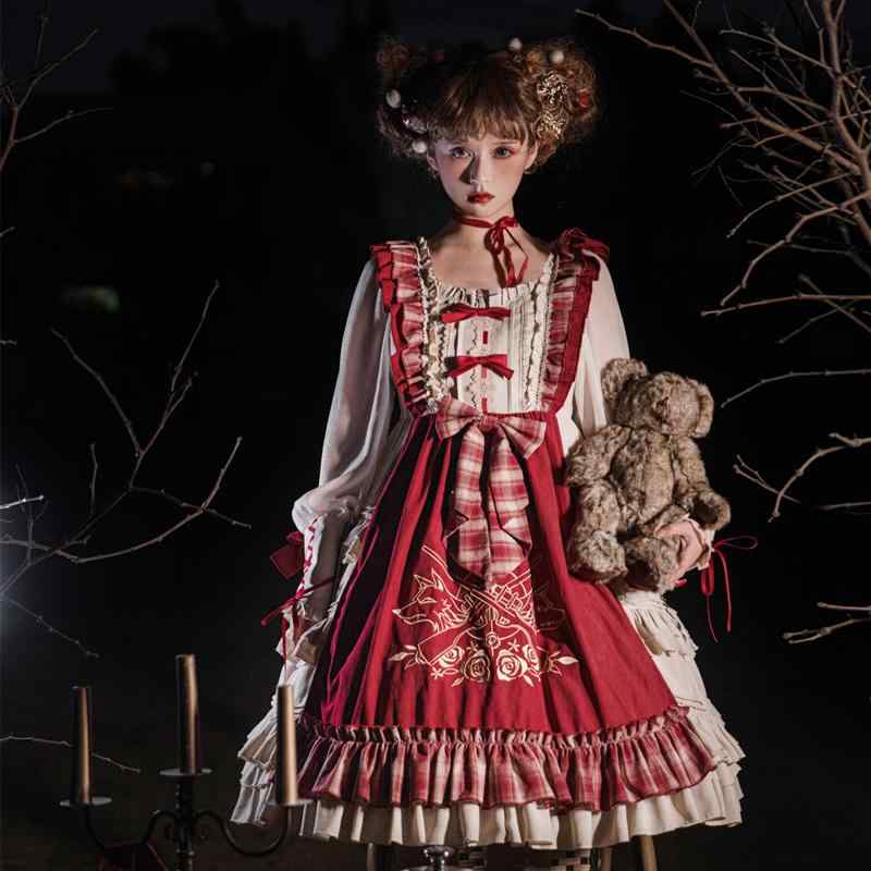 ロリータ ドレス プリンセス Aライン ヴィクトリアン 調 お姫様 おぎ話 リボン フリル 装飾 ファッション ドール
