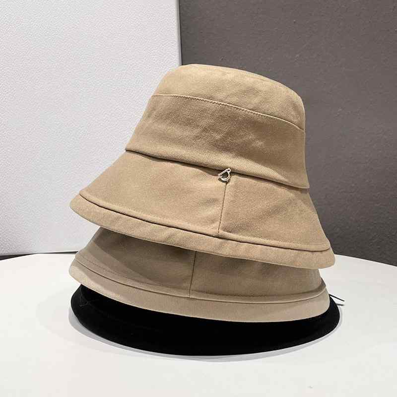帽子 つば広 無地 文字 ロゴ フィッシャーマンハット レディース 春秋 カバー カジュアル ストリート バケットハット