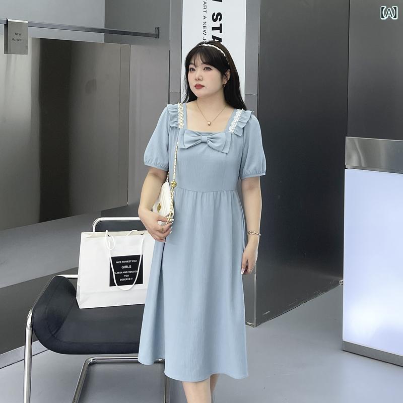 レディース ワンピース 夏ドレス Aライン 大きいサイズ ぽっちゃり体型 夏 半袖 通勤 通学 ショッピング 休日 レジャー スタイリッシュ おしゃれ|セキュアデポ
