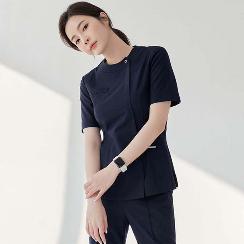 クリニック 制服 レディース 口腔 歯科 医師 看護師 手洗い 作業着 ペット 手術室 ブラシ 服 ストレッチ性 半袖 スーツ