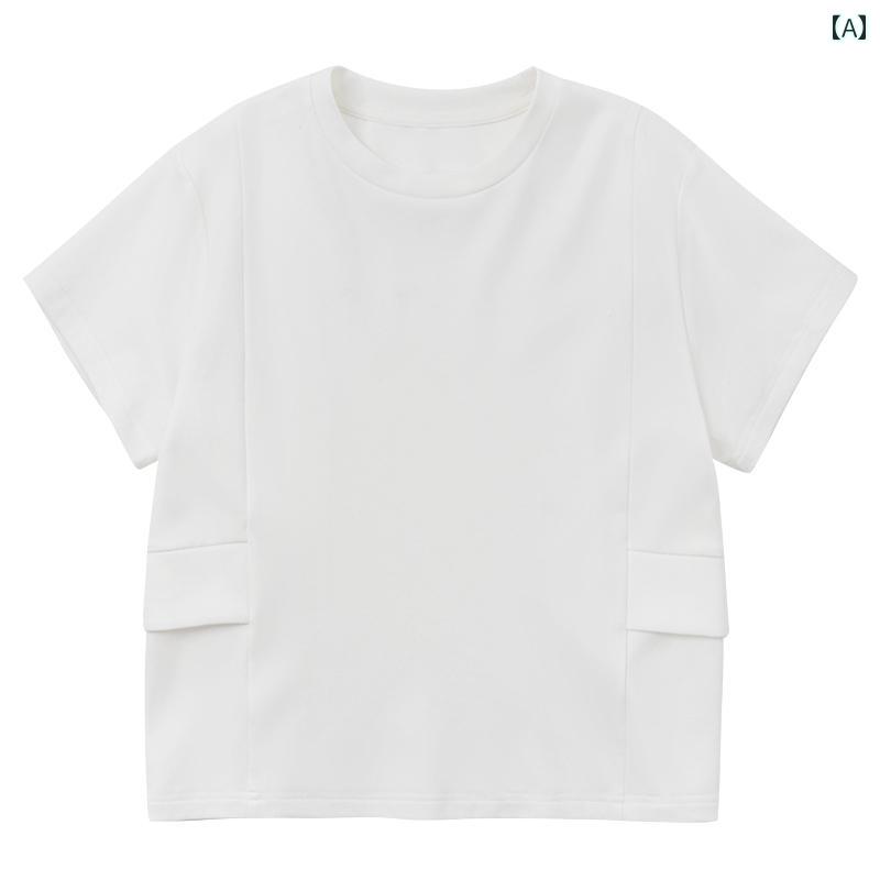 トップス Tシャツ キッズ おしゃれ ナチュラル 子供服 夏 綿 肌に優しい 白 ベーシック 親子 カジュアル 半袖