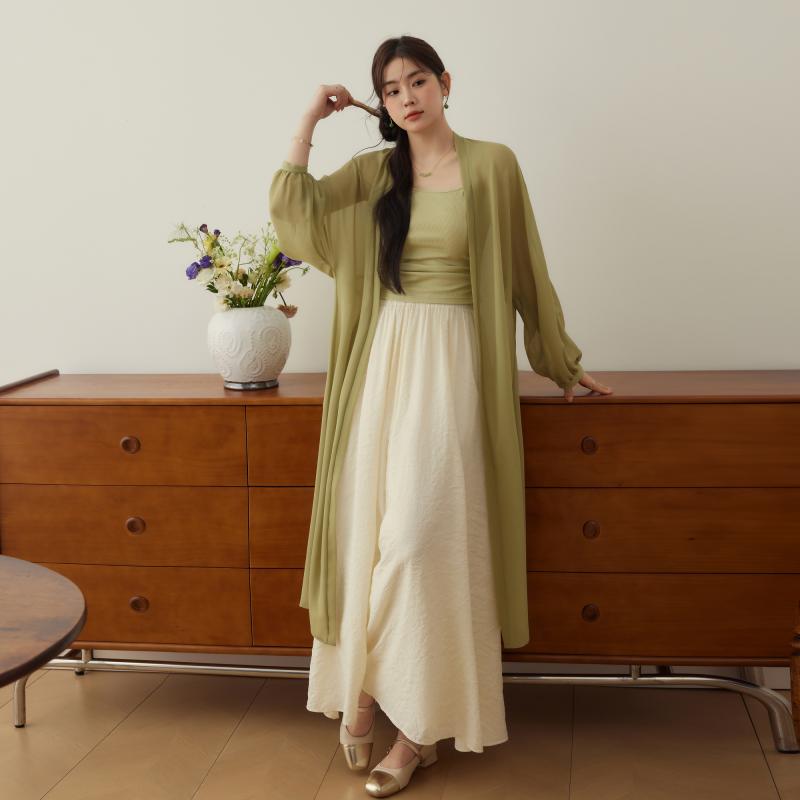 レディース 婦人服 大きめサイズ ゆったり ぽっちゃり カーディガン キャミソール キュロット 夏 軽やか 9,653円